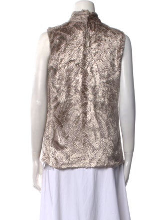 Jason Wu Mock Neck Sleeveless Top