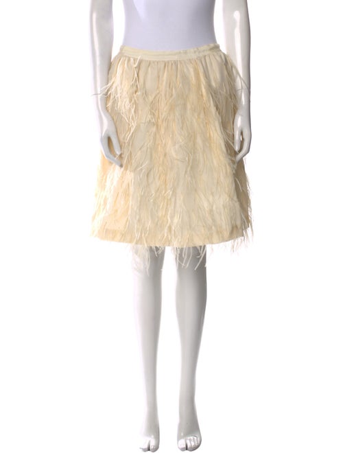 Jason Wu Feather Trim Mini Skirt