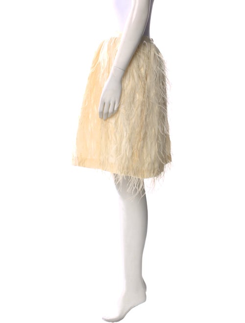 Jason Wu Feather Trim Mini Skirt