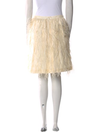 Jason Wu Feather Trim Mini Skirt