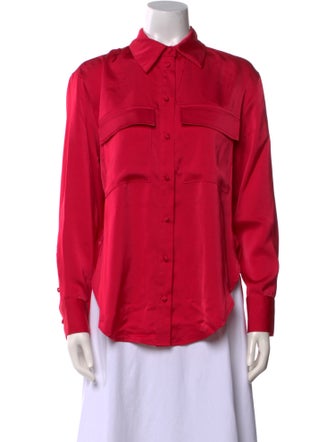 Jason Wu Long Sleeve Button-Up Top