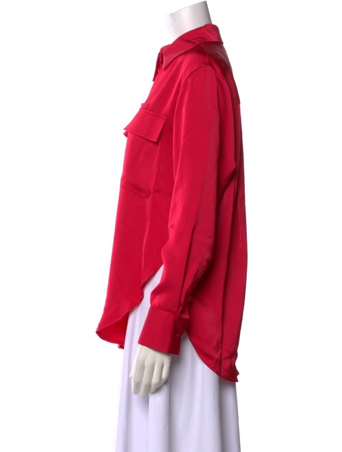 Jason Wu Long Sleeve Button-Up Top