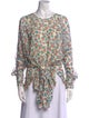 Jason Wu Floral Print Scoop Neck Blouse