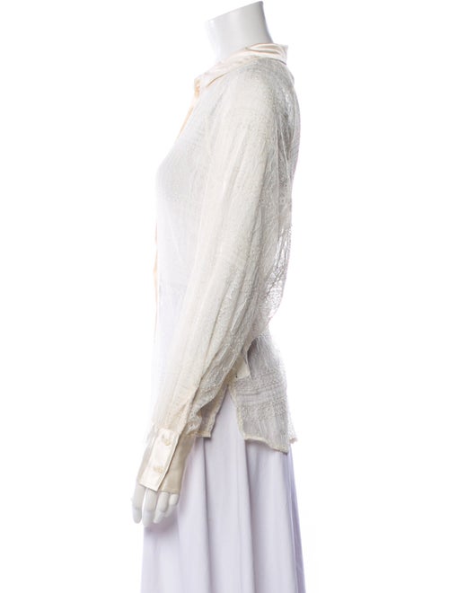 Jason Wu Long Sleeve Button-Up Top