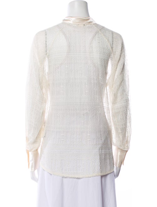 Jason Wu Long Sleeve Button-Up Top