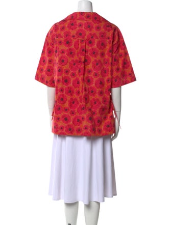 Jason Wu Printed Short Sleeve Polo