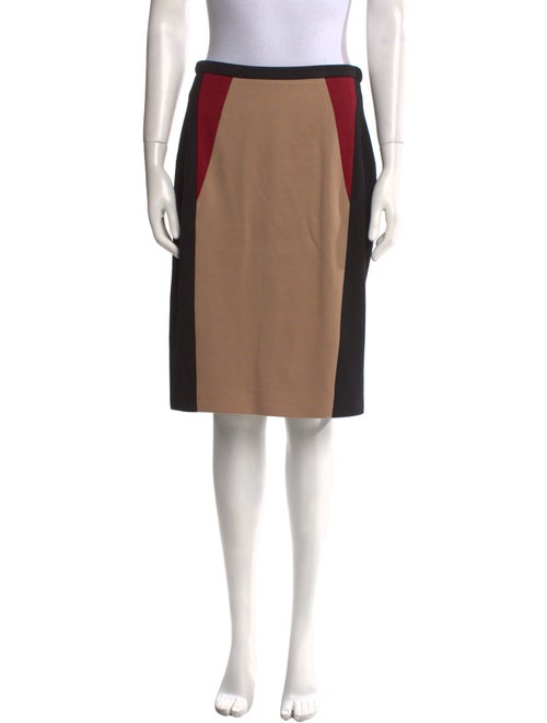 Jason Wu Colorblock Pattern Knee-Length Skirt