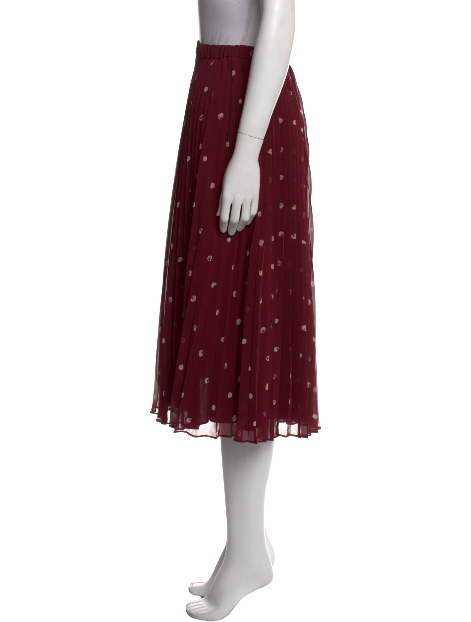 Jason Wu Polka Dot Print Midi Length Skirt
