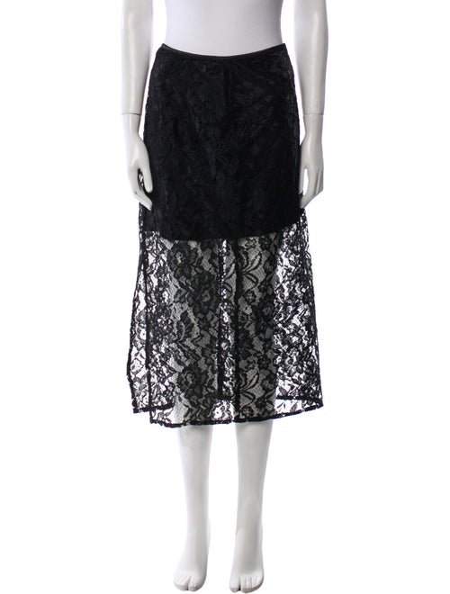 Jason Wu Lace Pattern Midi Length Skirt