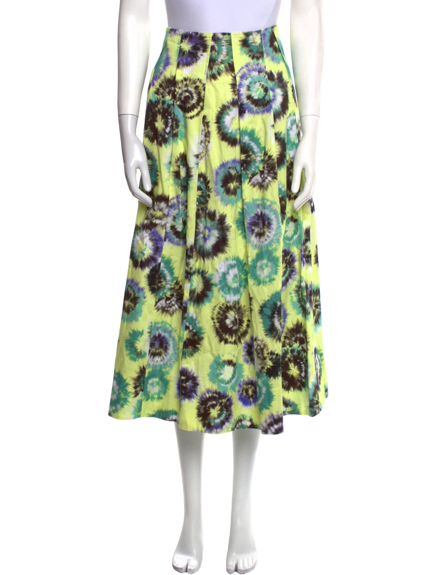 Jason Wu Tie-Dye Print Midi Length Skirt w/ Tags