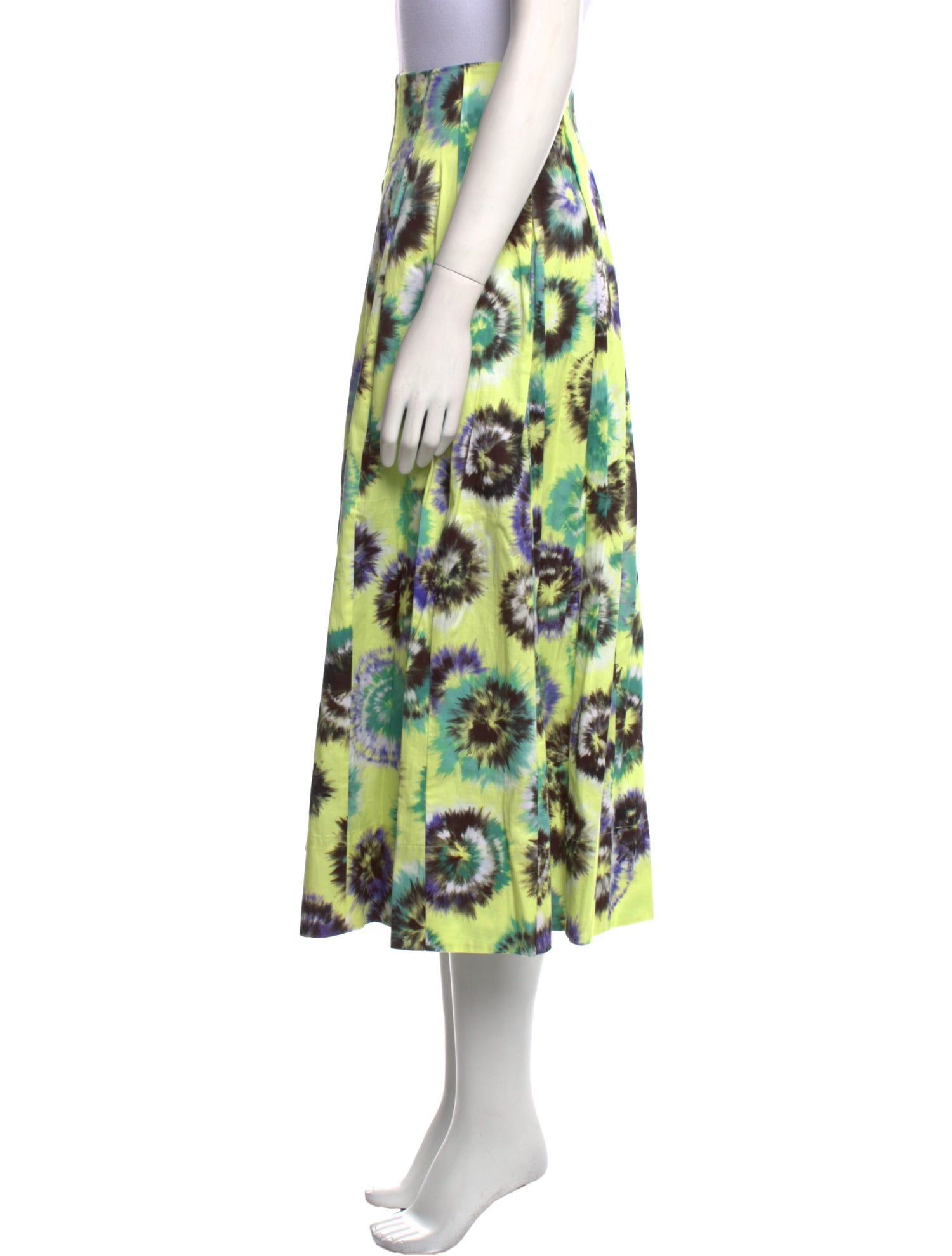 Jason Wu Tie-Dye Print Midi Length Skirt w/ Tags