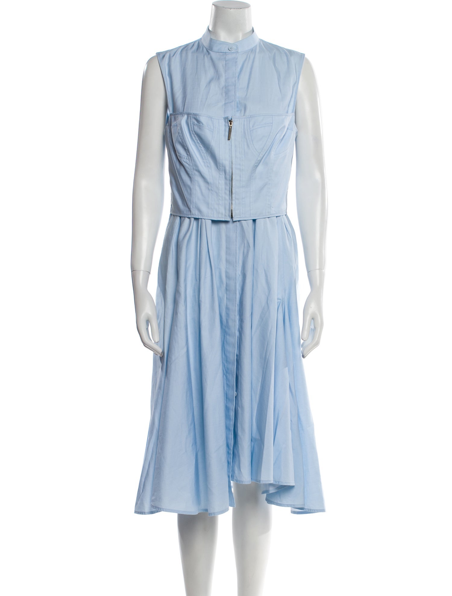 Jason Wu Mock Neck Midi Length Dress