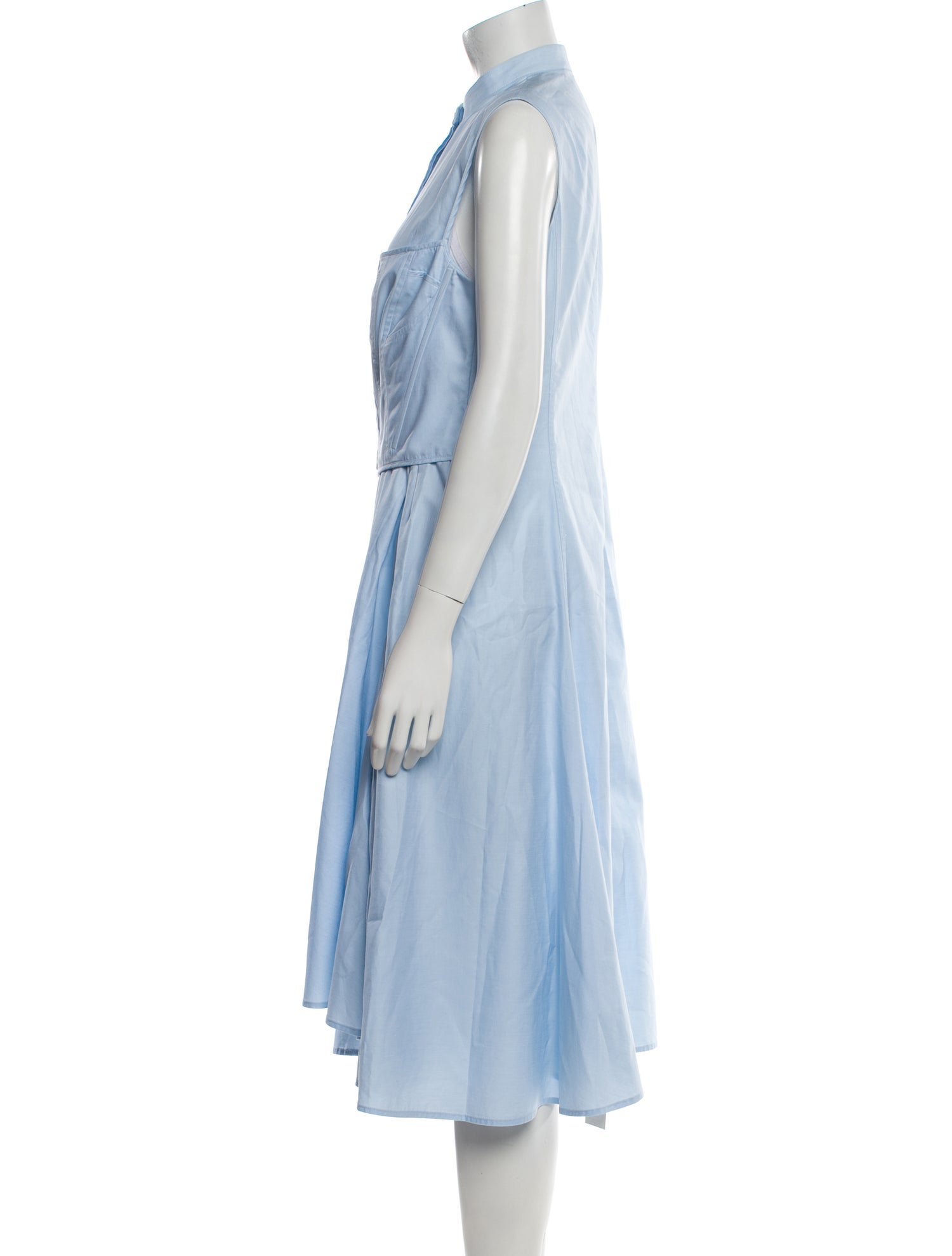 Jason Wu Mock Neck Midi Length Dress