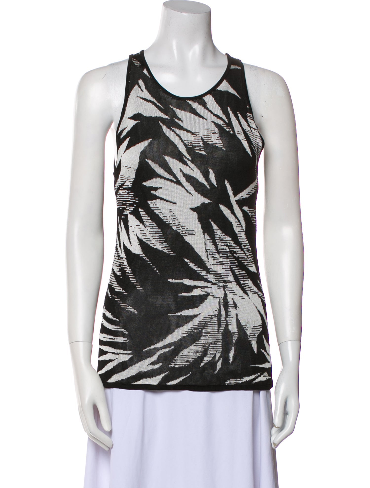Jason Wu Printed Scoop Neck Top
