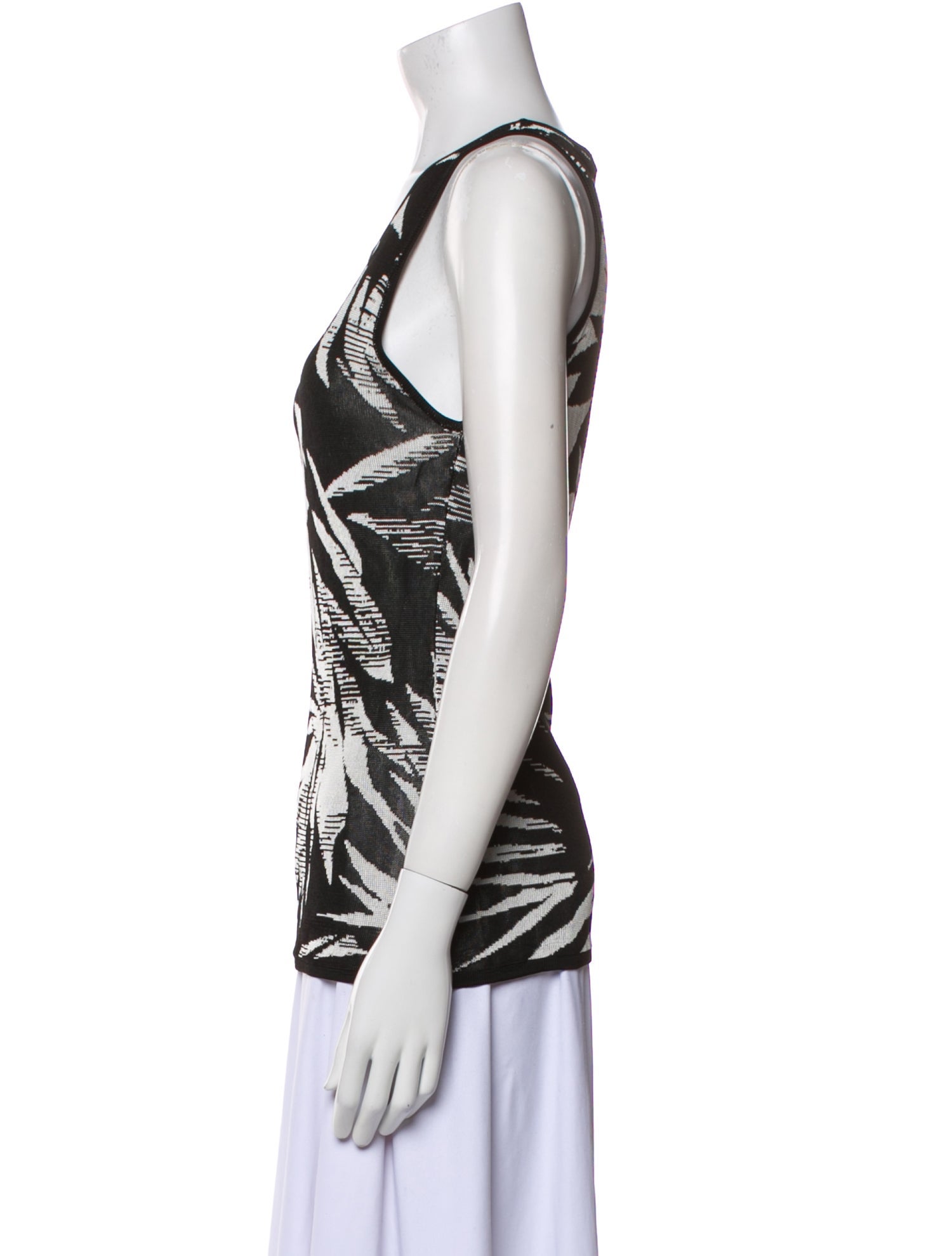 Jason Wu Printed Scoop Neck Top