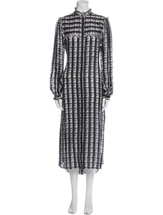 Jason Wu Striped Ruffle Embellishment Lounge Set