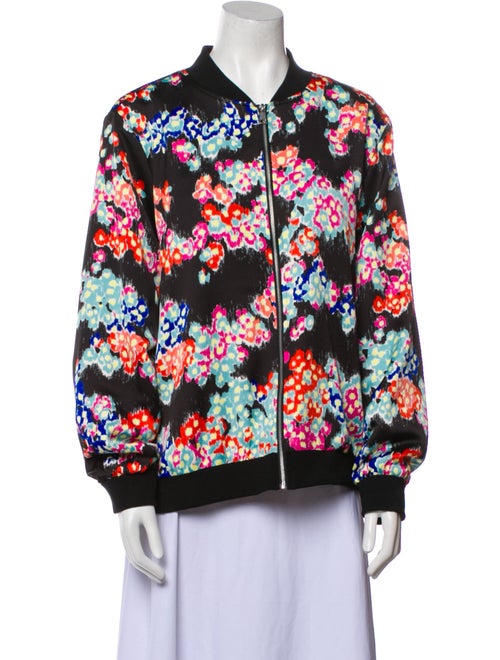 J Jason Wu Floral Print Bomber Jacket