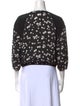Jason Wu Printed V-Neck Crop Top