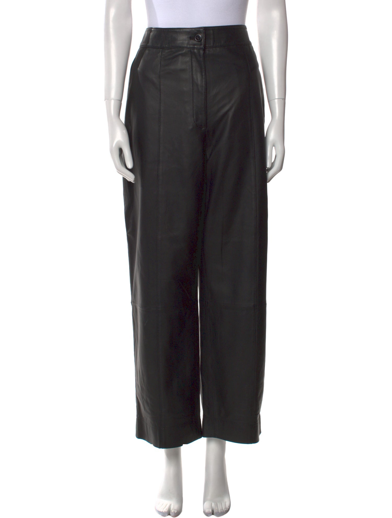 Jason Wu Lamb Leather Wide Leg Pants