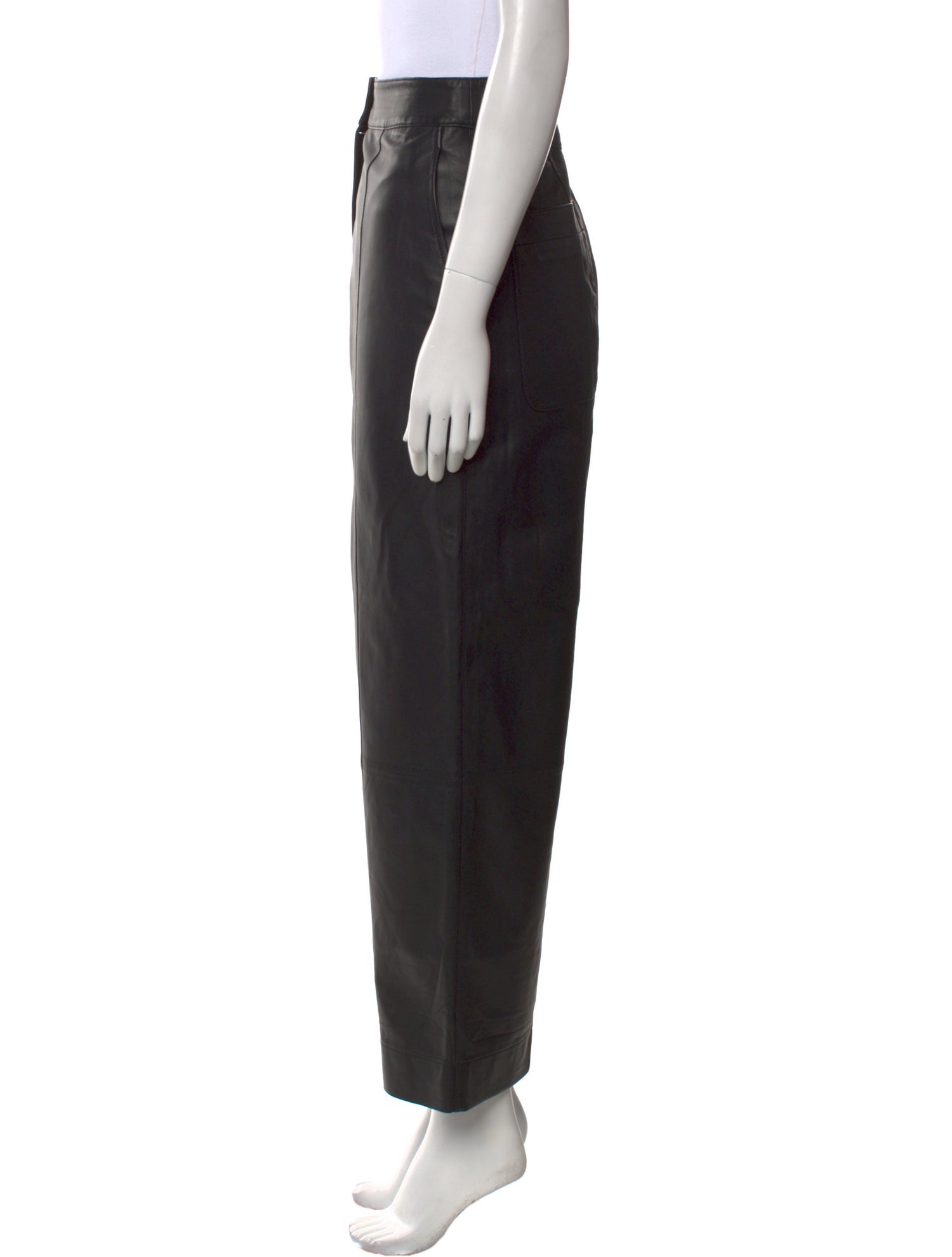 Jason Wu Lamb Leather Wide Leg Pants