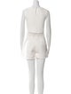 Jason Wu Tweed Pattern Beaded Accents Short Set