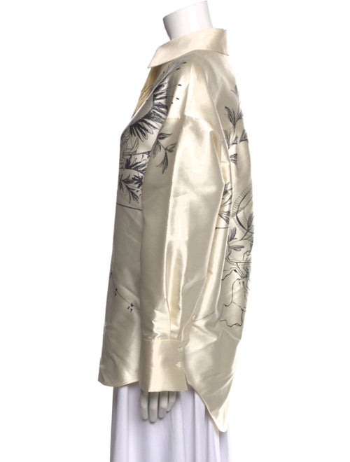 Jason Wu Wool Printed Button-Up Top