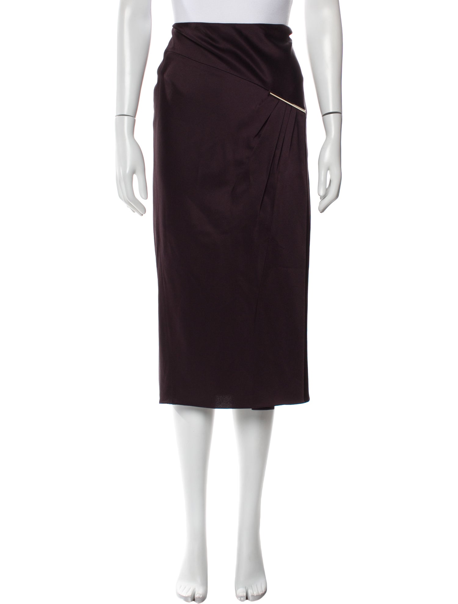 Jason Wu Pleated Accents Midi Length Skirt