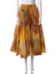 Jason Wu Tie-Dye Print Midi Length Skirt