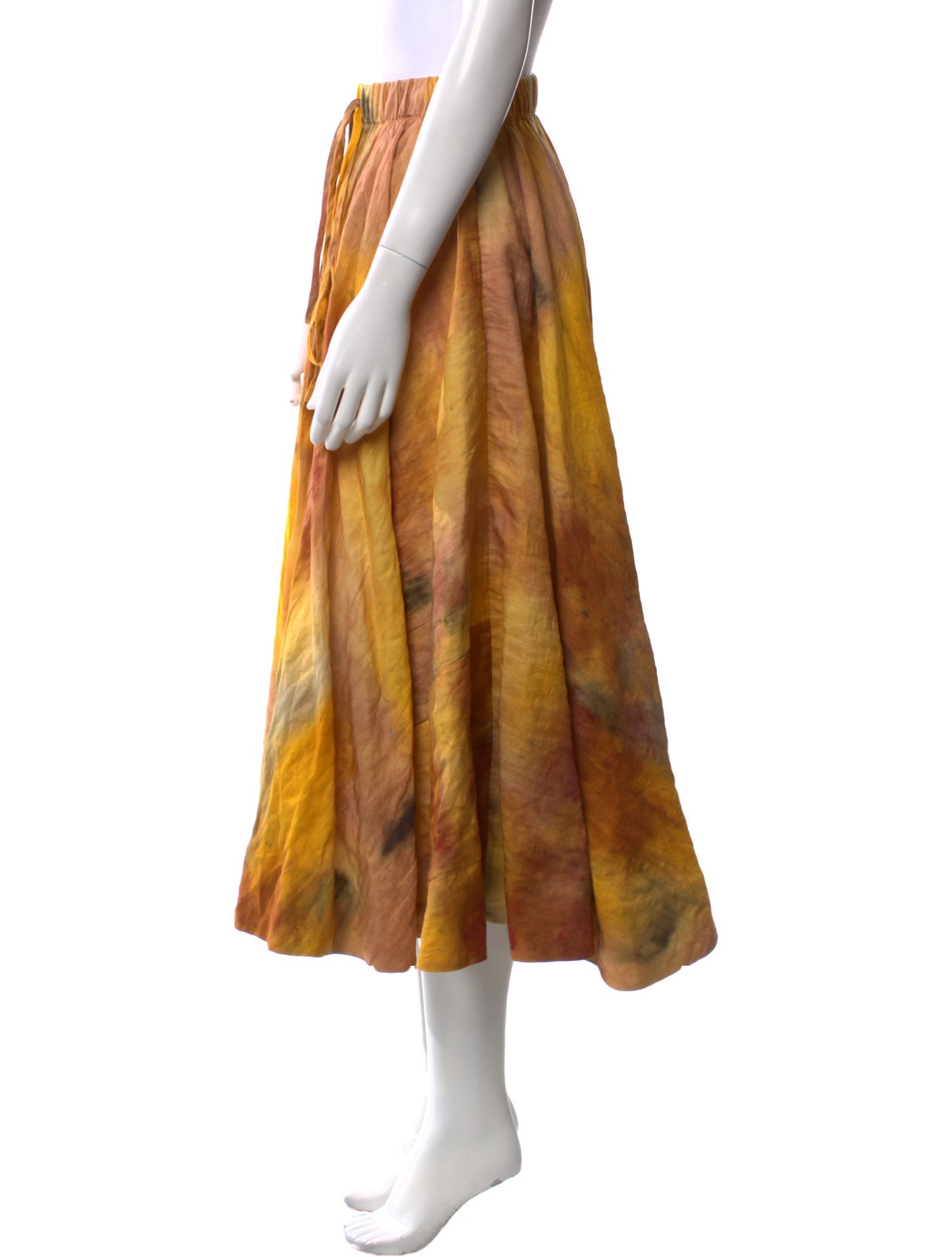 Jason Wu Tie-Dye Print Midi Length Skirt