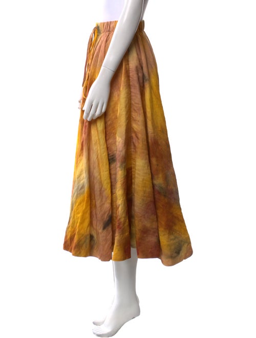 Jason Wu Tie-Dye Print Midi Length Skirt