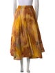 Jason Wu Tie-Dye Print Midi Length Skirt