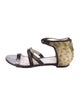 Jason Wu Snakeskin Animal Print Flats