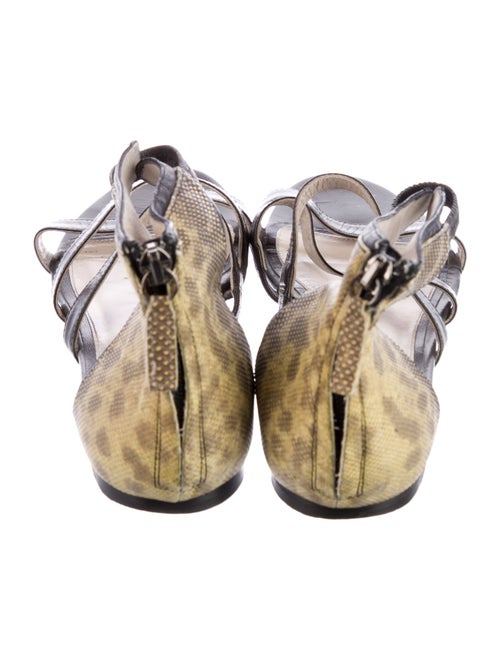 Jason Wu Snakeskin Animal Print Flats