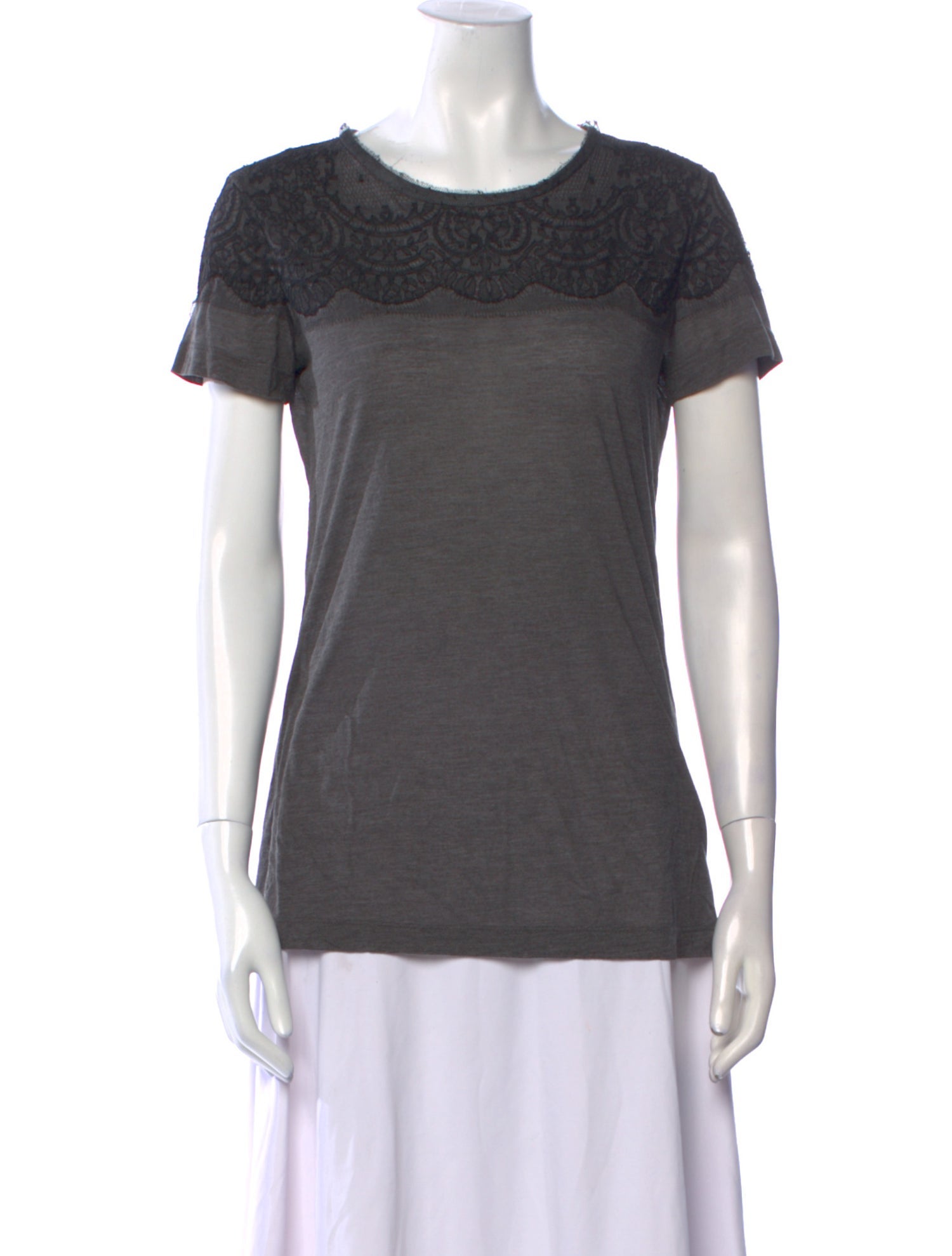 Jason Wu Crew Neck Short Sleeve T-Shirt