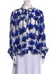 Jason Wu Printed Long Sleeve Blouse