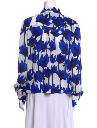 Jason Wu Printed Long Sleeve Blouse