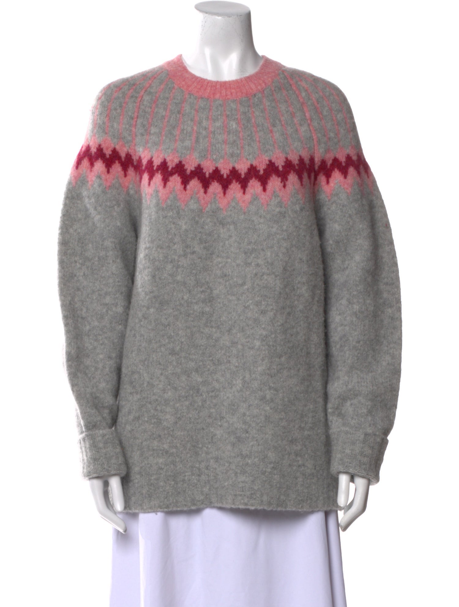 Jason Wu Printed Crew Neck Sweater