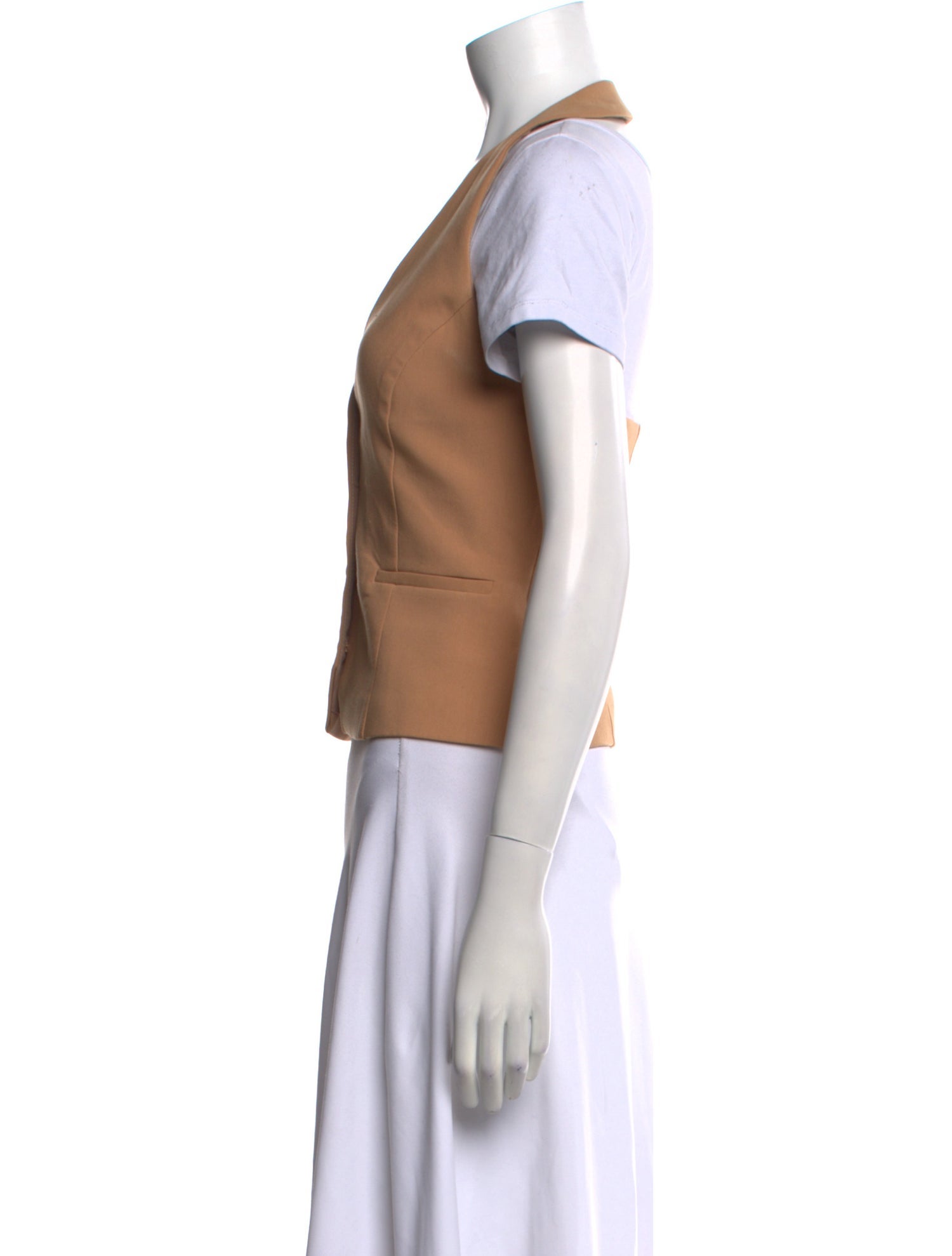 Jason Wu V-Neck Short Sleeve Crop Top