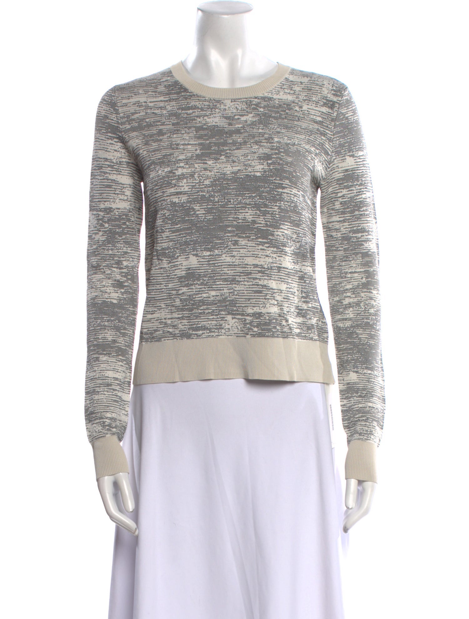 Jason Wu Striped Crew Neck Sweater