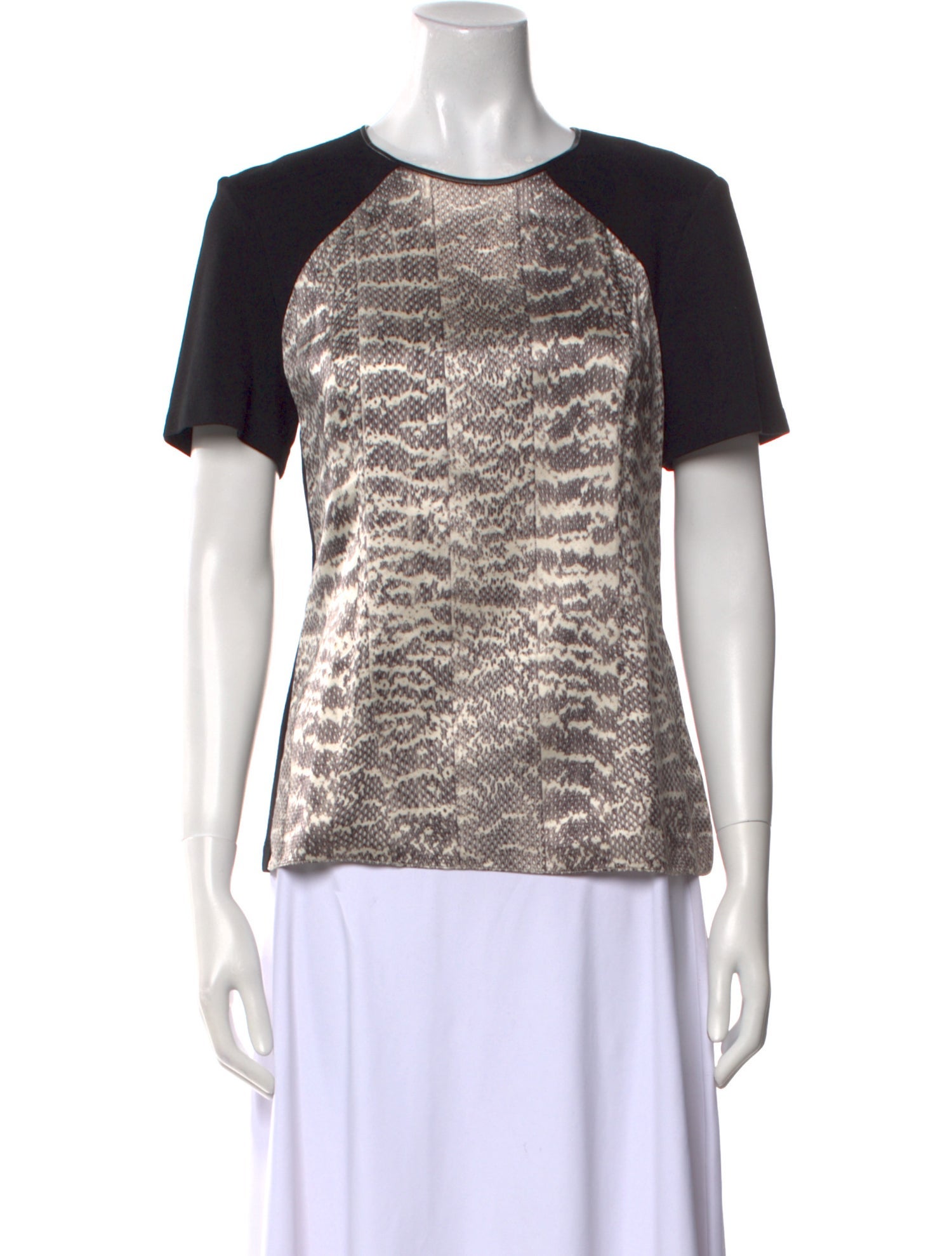 Jason Wu Animal Print Crew Neck T-Shirt