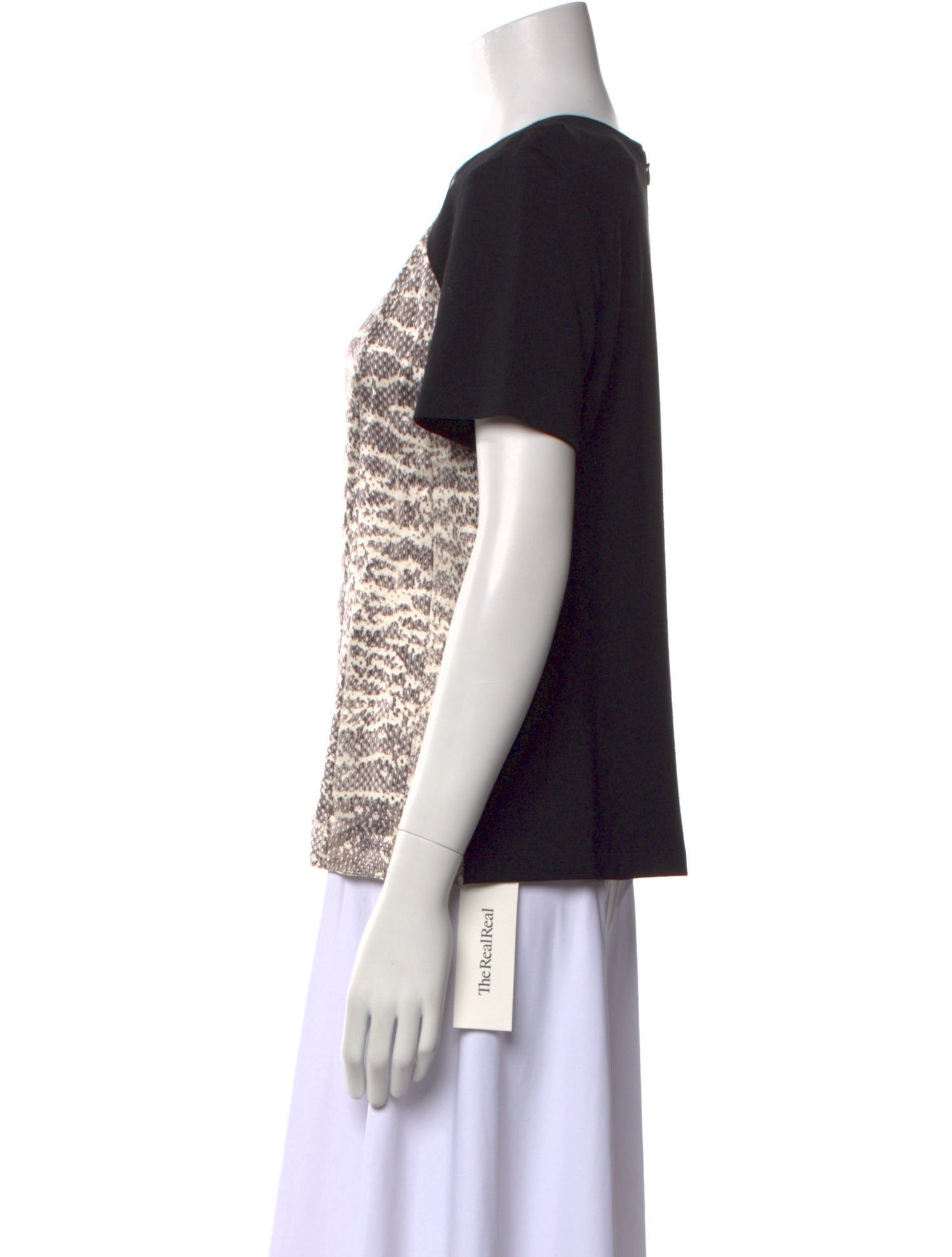 Jason Wu Animal Print Crew Neck T-Shirt