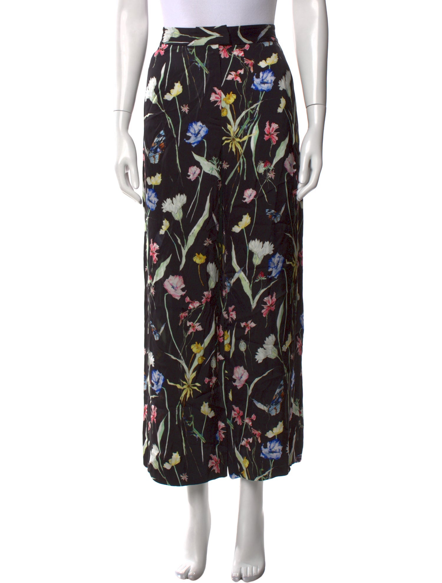 Jason Wu Floral Print Wide Leg Pants