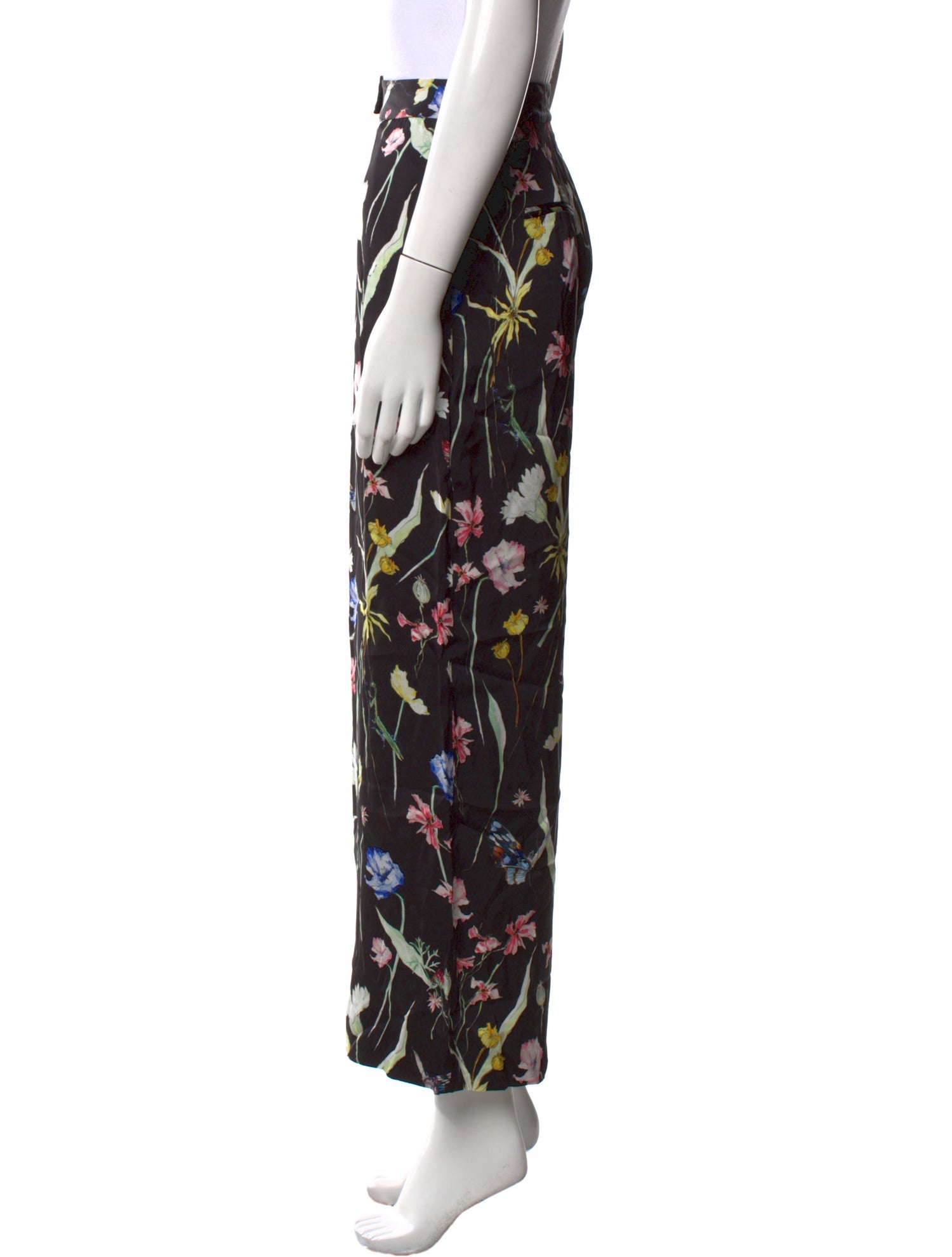 Jason Wu Floral Print Wide Leg Pants