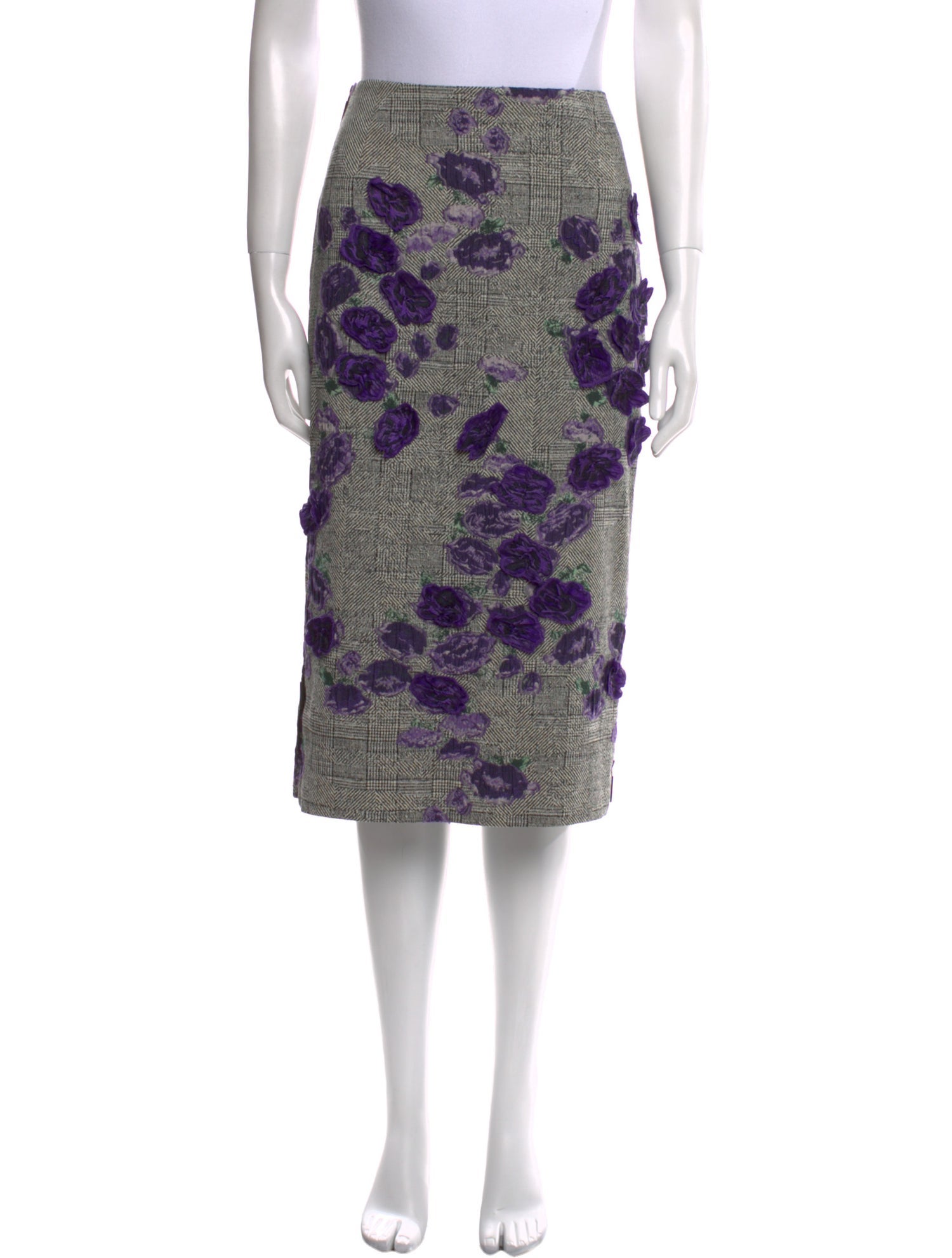 Jason Wu Floral Print Knee-Length Skirt