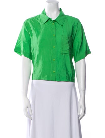 Jason Wu Short Sleeve Button-Up Top