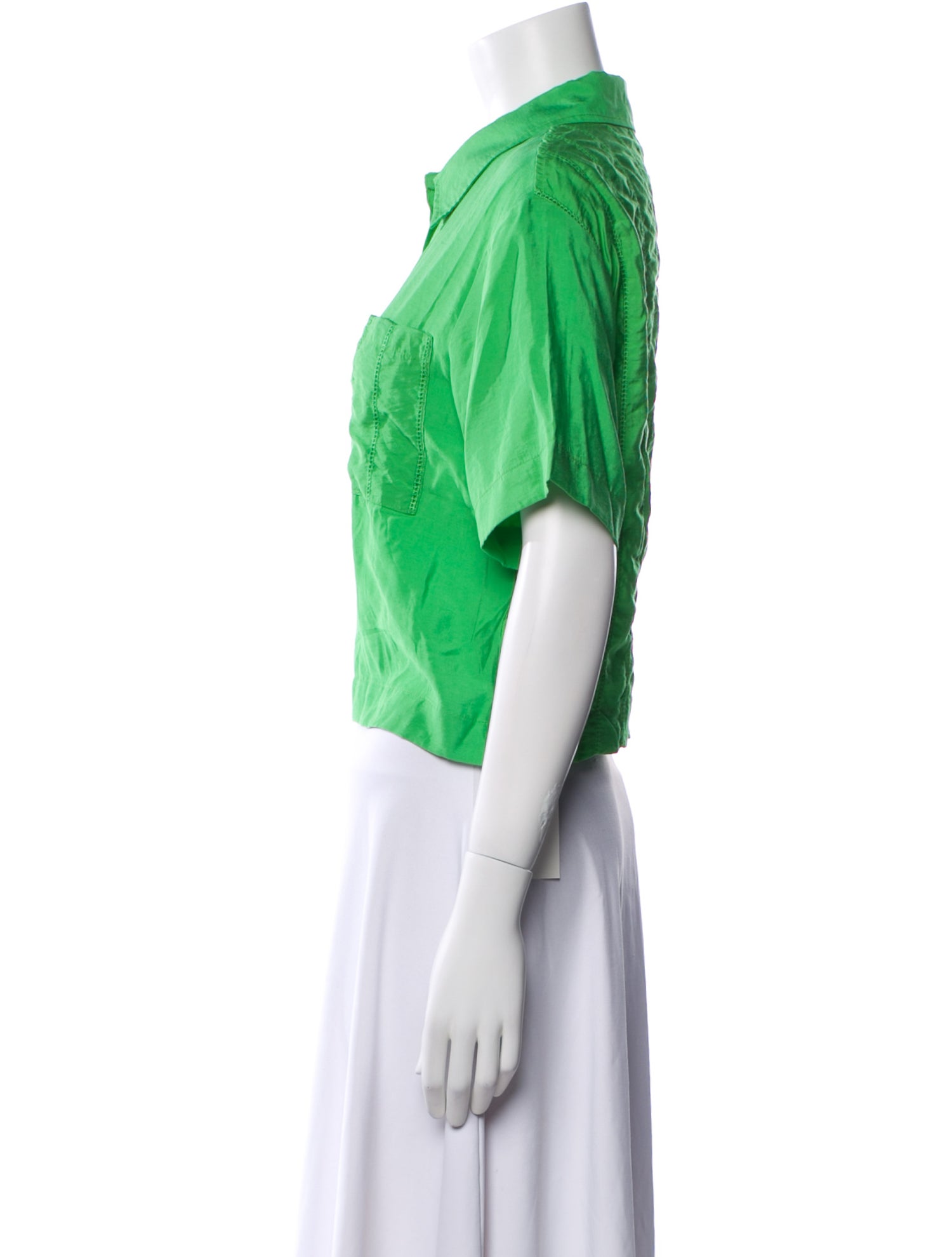 Jason Wu Short Sleeve Button-Up Top