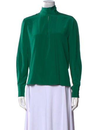 Jason Wu Silk Mock Neck Blouse