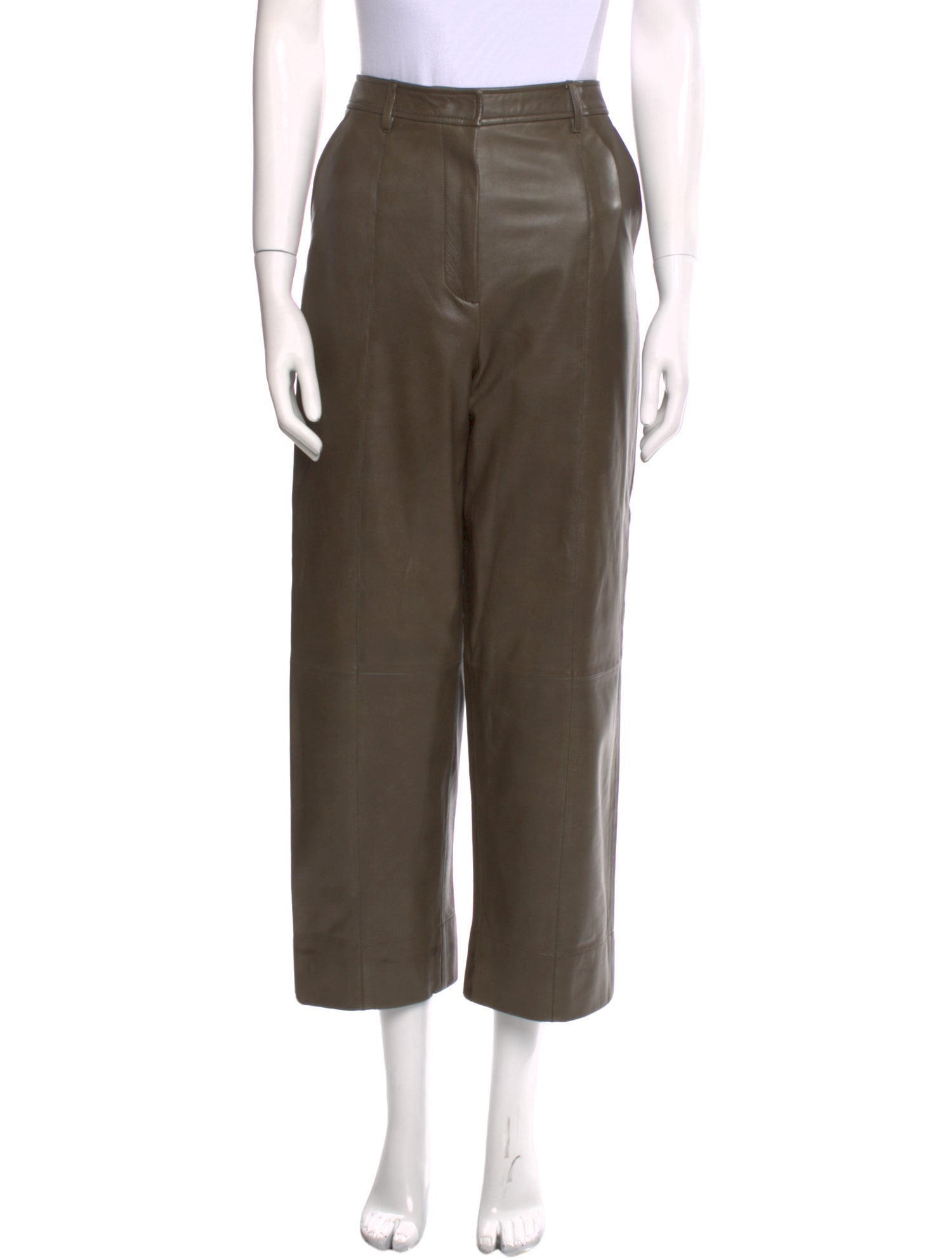 Jason Wu Lamb Leather Straight Leg Pants