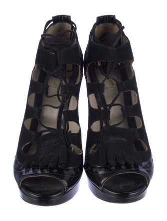 Jason Wu Suede Lasercut Accents Pumps