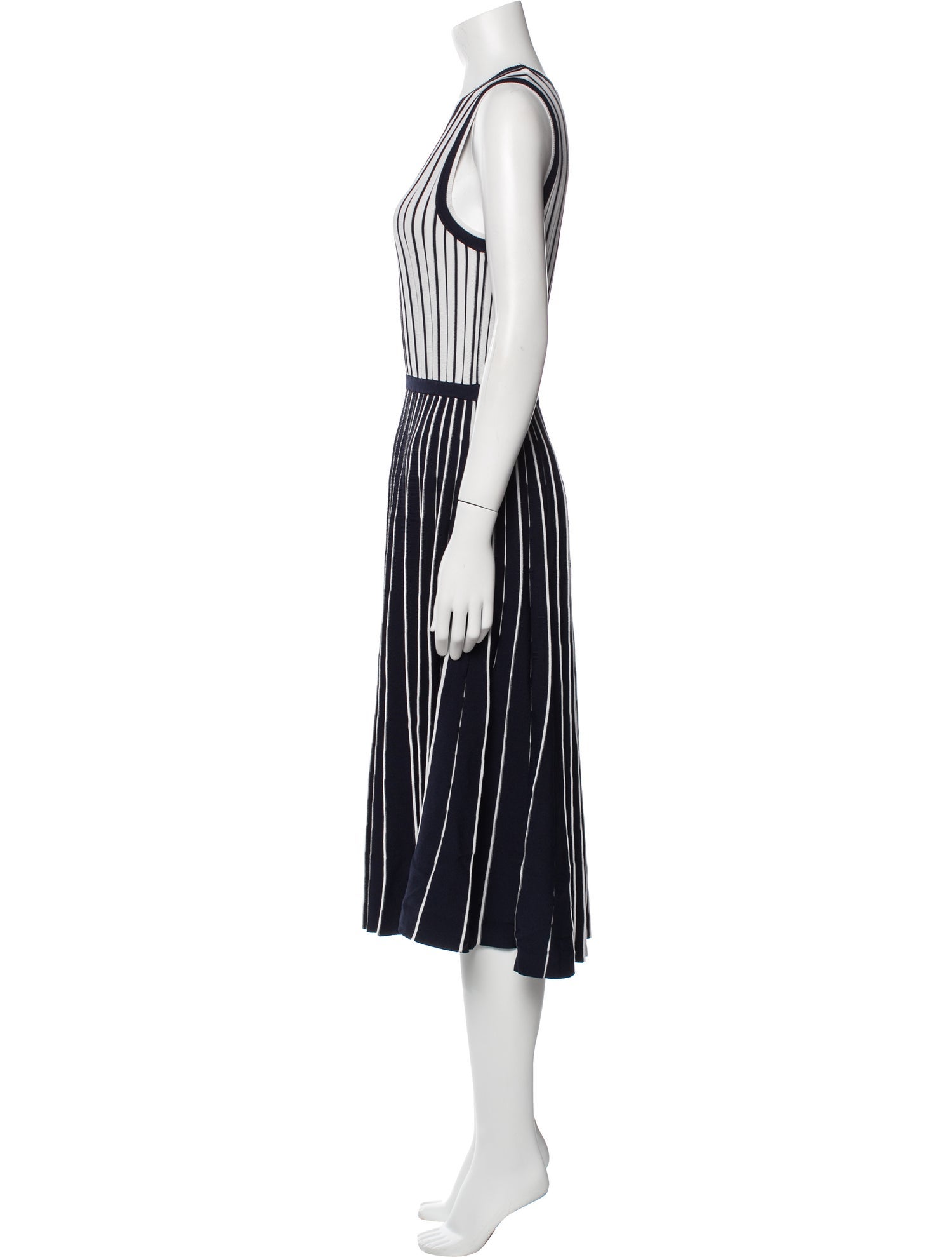 Jason Wu Striped Knee-Length Dress